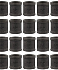 20-Pack 3/4-Inch Malleable Cast Iron Pipe Couplings For Threaded Black Pipes And Fittings Dope For DIY Steampunk Industrial Vintage Style