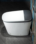 Slick Smart Toilet With 1.28 Gpf Dual Flush And Auto Open Close Lid Driven By Foot Sensor 1000g Map Flush Rating viewed from above
