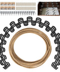 Four Pack Heavy Duty Couch Spring Repair Kit To Fix Saggy Sofas Quick Upholstery Seat Replacement Parts with metal coils and hardware.