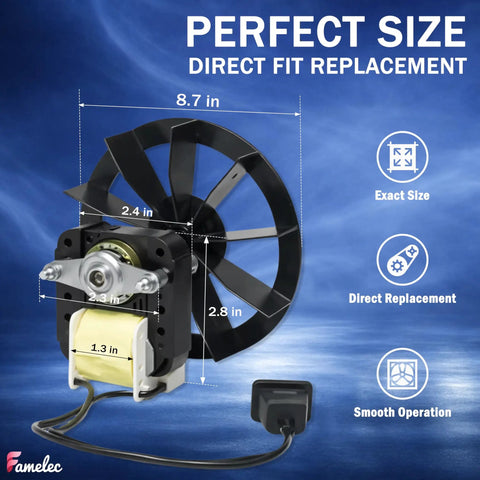 Beefed Up Replacement Bathroom Fan Motor For Nutone 763RL B Unit And 763RLN Series Fits 769RL 769RF B Units