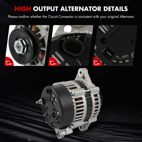 Heavy Duty Boat Alternator For Mercruiser 900Sc 1999-2002 And 3.0L And 3.0Lx 1999-2006 OEM Replacement With 862030 Series Numbers