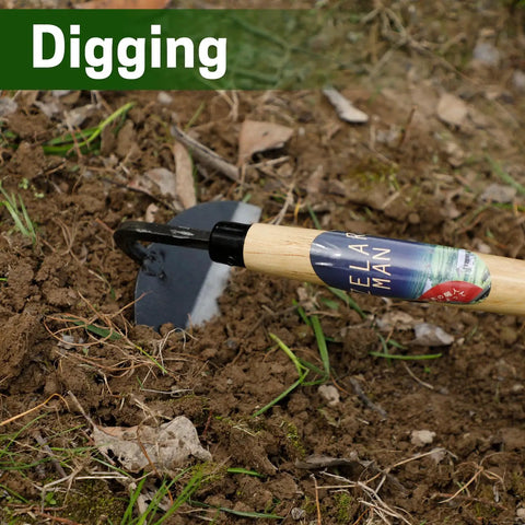 Garden Weeding Sickle Hand Hoe For Weeding And Grass Cutting Japanese Sickle Style Hand Weeder Tool digging in soil