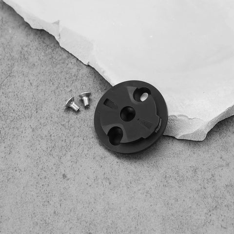 Rock Solid Bike Computer Bracket Mount Kit With Fixed Base For 32x29x2mm Meters Stopwatch Holder, black round base with screws