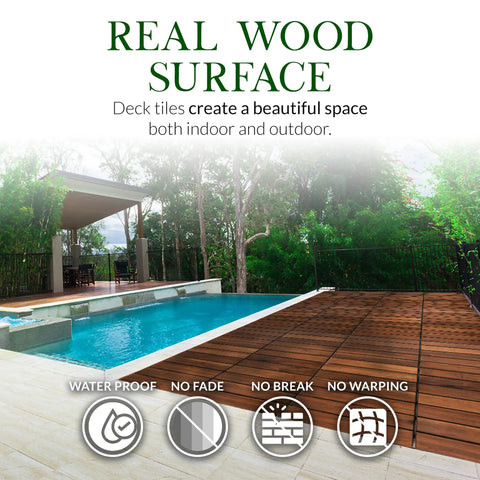 Interlocking 12 By 12 Deck Tiles For Indoor And Outdoor Use Diy Friendly All Weather Patio Flooring Snap Together Waterproof Dance Floor And Walkway Tiles Pack Of 10