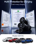Premium 2In1 Ccs And J1772 To Tesla Charging Adapter Compatible With 2021 Through 2026 Model 3 Y S X Electric Vehicle with certificates