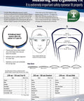 Measuring and ergonomic fit guidelines for lightweight sport polarized sunglasses with anti fog and scratch resistant lenses.