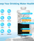 Top Notch Fluoride Filter Replacement for Berkey PF-2 Gravity Water Filter with activated alumina and carbon layers diagram.