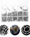 580-Piece Stainless Steel Bearing Balls Kit 1.0mm Through 10.0mm Portable Precision Balls For Mechanical And Industrial Use, Wear-Resistant, Easy-Storage Assortment Built For DIYers And Pros In The Shop, in compartment case