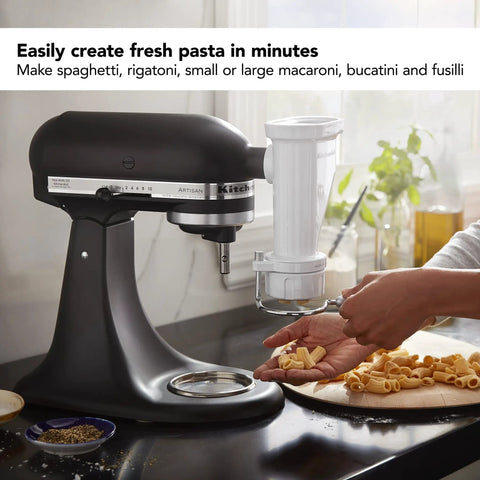 Gourmet Pasta Press Attachment For Stand Mixers With 6 Interchangeable Plates Create Fresh Pasta At Home Like Spaghetti Fettuccine