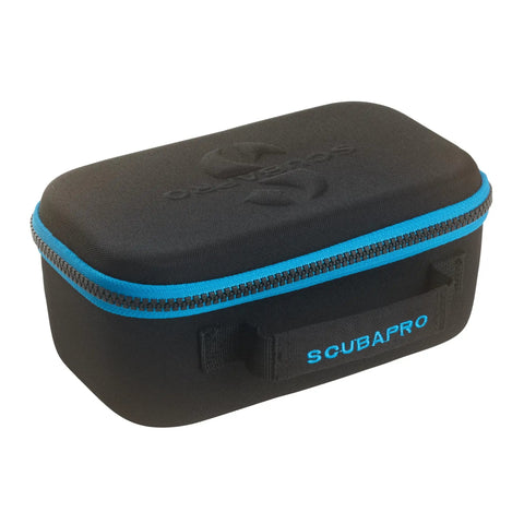 Protective case for Dope Titanium Dive Wrist Computer With Wireless Transmitter, Gauge Mode And Full Color Display, shown closed