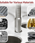 5/8-18 UNF Tap and Die Set HSS Beefed Up Right Hand Thread Tap for Metalworking on various materials