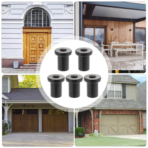 Heavy Duty Barn Door Track Spacers Set Of 5 Beefy Wall Mount Supports For Sliding Barn Doors Strong Connectors To Secure Tracks To Walls Great For Garage And Basement Installations DIY Friendly No Fuss shown with various doors