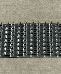 Rock Solid Four By Six Inch Steel Mending Plates For Wood Framing 19 Gauge Heavy Duty Steel Hot Dipped Galvanized Finish Tough As Nails For Pressure Treated Lumber Diy Structural Reinforcement And Construction Jobs Pack Of Two Hundred laid flat showing details.