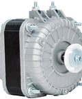 Close-up of 18-25 Shaded Pole Motor 120V 60Hz 18W 1.01A 1550 RPM Four Pole Fan for Radiator Evaporator Condenser Replacement W0301905