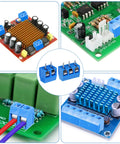 Blue 70 Pieces 2 Pin And 3 Pin 5mm Pitch PCB Mount Screw Terminal Blocks Pack for Cable Connections, Durable ABS Construction