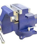 Beefy Reversible Combination Vise System For Pipe And Bench, 6.5-Inch Jaw, Heavy-Duty Ductile Iron Castings, Swivel Base