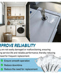GR777 Washer And Dryer Key For Greenwald Speed Queen Commercial Coin Operated Laundry Machines Replacement 2 Pack 68-1174-31-GR777, shown in laundry setting with smooth operation feature.