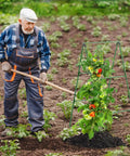 Heavy Duty 47 By 16 Inch A Frame Garden Trellis For Climbing Cucumbers Beans Peas And Other Vines with man gardening