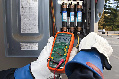 12 Function True RMS Multimeter With Non Contact Voltage Detection For Accurate AC And DC Voltage Current Resistance Capacitance Frequency Duty Cycle Temperature And More Built For DIY Hands On Tech Lovers And Pros