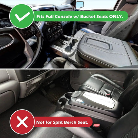 Interior view showcasing Center Console Organizer Tray Fits GMC Sierra 2014 To 2018 And Yukon Tahoe Suburban Silverado 2015 To 2020