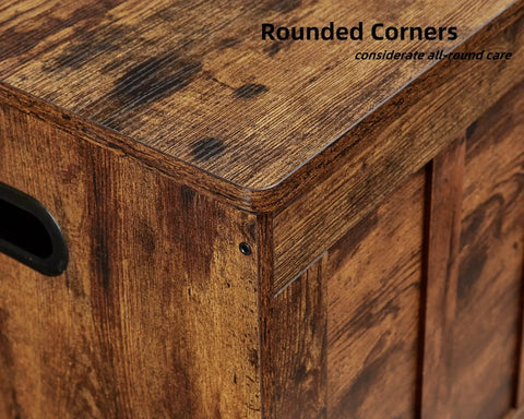 Extra Large Wooden Storage Bench With Seat Lid, Rustic Brown Entryway Organizer And Blanket Box, Super Spacious Furniture To Hide Your Daily Gear While Adding Major Cozy Vibe And Practical Charm