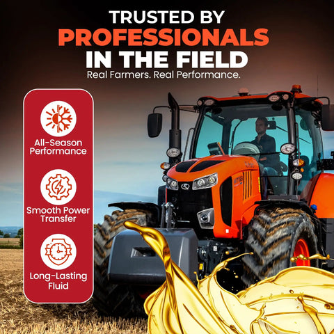 Premium Tractor Hydraulic And Transmission Fluid For Tractors, Wet Brakes, And Off Highway Equipment, 5 Gallon Pail, Multi Purpose Hydraulic Oil, J20C Spec Equivalent, Tough Protection And Smooth Shifts