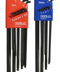Double Ball Hex L Key Set With Extra Long Shafts For Heavy Duty Use SAE And Metric Allen Wrenches 22 Piece Combo