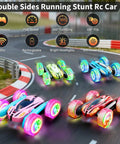 Four Pack Remote Control Cars For Kids Two Point Four GHz RC Stunt Cars With Wheel Lights High Speed 4WD Off Road Drift Toys