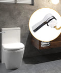 Universal Front Mount Toilet Tank Lever Replacement Kit With Brass Handle Chrome Finish Stainless Steel Flapper Chains For Most Toilets