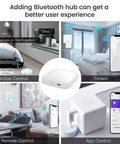 Fingerbot Plus Smart Button Pusher Upgrade With Touch Control Retrofit Any Appliance With Sticker No Wiring Needed Works With Smart Life App And Tuya Hub Bluetooth Connects To Alexa And Google Home Timer Scheduling for voice, app and remote control