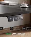 L Shaped Standing Desk With 63 By 55 Inch Corner Desk And Built In Charging Station showing memory controller close-up.