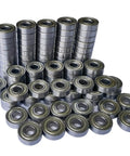 Stacks of 100 Piece 608 ZZ Ball Bearings Deep Groove Shielded For Furniture Wheels Skateboards Inline Skates Scooters And Roller Blades