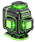 Self Leveling 360 Degree Laser Level With Adjustable Tripod 4D Green Cross Lines 165Ft Range For Construction And Home Reno Hang Pictures Tile And Floor Installations, green laser unit