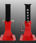 Heavy Duty 12 Ton Automotive Jack Stands Adjustable Height For Cars And Trucks 26,400 Lb Capacity Red 1 Pair Built Tough