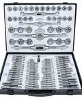 110 Piece Tap And Die Set For Threads M2 To M18 With Pro Grade Adjustable Handles Hardened Alloy Steel Full Accessories And Storage Case