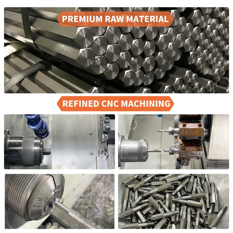 Badass Heavy Duty Multi Grip Rivet Nut Installer Kit With Stainless Plus Insert Nuts Hex Wrench Step Drill For Quick No Sweat Industrial Assembly raw materials and refined CNC machining process.