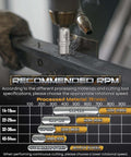 DAIMIT 19Pcs TCT hole saw kit on drill cutting metal rail; silver tungsten carbide blades.