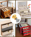 Gold Finish Mini Drawer Knob Set, 12 Pack Half Inch Small Cabinet Knobs With M4 Screws on jewelry boxes and dressers.