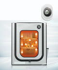 3D Printer Enclosure With LED Light And Fireproof Cover For A1 Compatible Models, clear window showing interior heat flow indicators