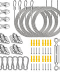 Shade Sail Hardware Kit 52 Piece Set For Outdoor Canopies And Patios Premium 304 Stainless Steel Accessories with ropes and turnbuckles