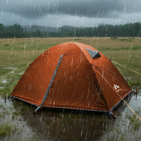 2 Person Backpacking Tent Waterproof Lightweight Camping Tent For Two People Hiking Outdoor Mountain With Aluminum Poles