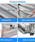 No Fuss Magnetic Ev Charger Rain Cover Waterproof Snowproof Sun Shield For Universal Stations fabric details showing high quality and UV protection.