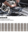 Set Screw Kit, 50 Pieces, A2 70 Stainless Steel Internal Hex Grub Screws M2x3, M2.5x3, M3x3 for Car Repair use shown in engine bay