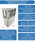 Programmable CNC Drilling And Milling Machine With 12000RPM ER20 Spindle Dual Cooling And Safety Guard 220V metal engraving specs
