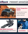 Straight Up Oem Replacement Three Way Coolant Valve Bypass Heater Control For 2013 To 2018 Dodge Ram 1500 2500 3500 4500 5500 close-up showing features and installation.