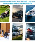 Heavy Duty No Sweat Portable Battery Operated Electric Siphon Pump With Adjustable Flow Control 2.2 GPM for use with various vehicles and equipment.
