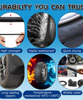 Rubber Cement Glue For Car And Motorcycle Sidewalls DIY Friendly Bonding Waterproof Tire Repair Adhesive That Sticks Quick And Holds Under Heat And Pressure Durable Rubber Sealant For Easy Fixes image showing durability features.