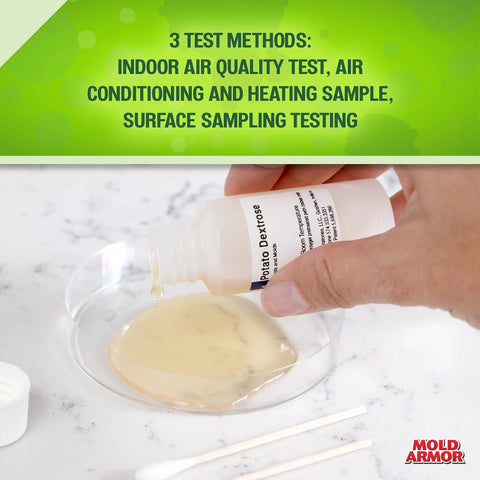 DIY Mold Test Kit For Home And Outdoor Use, Quick At Home Mold Check In 48 Hours, Safe And Easy To Use, hand pouring solution
