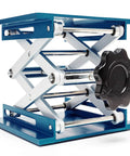 8x8 Inch Aluminum Oxide Lift Table Lab Stand Lifter with Scissor Jack Platform Heavy Duty 110 Lb Capacity Adjustable Height