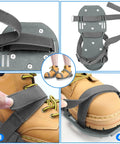 Epoxy Floor Spiked Shoes For Garage Fully Assembled Gunite Shoes With Three Quarter Inch Short Spikes Pro Grade Grip